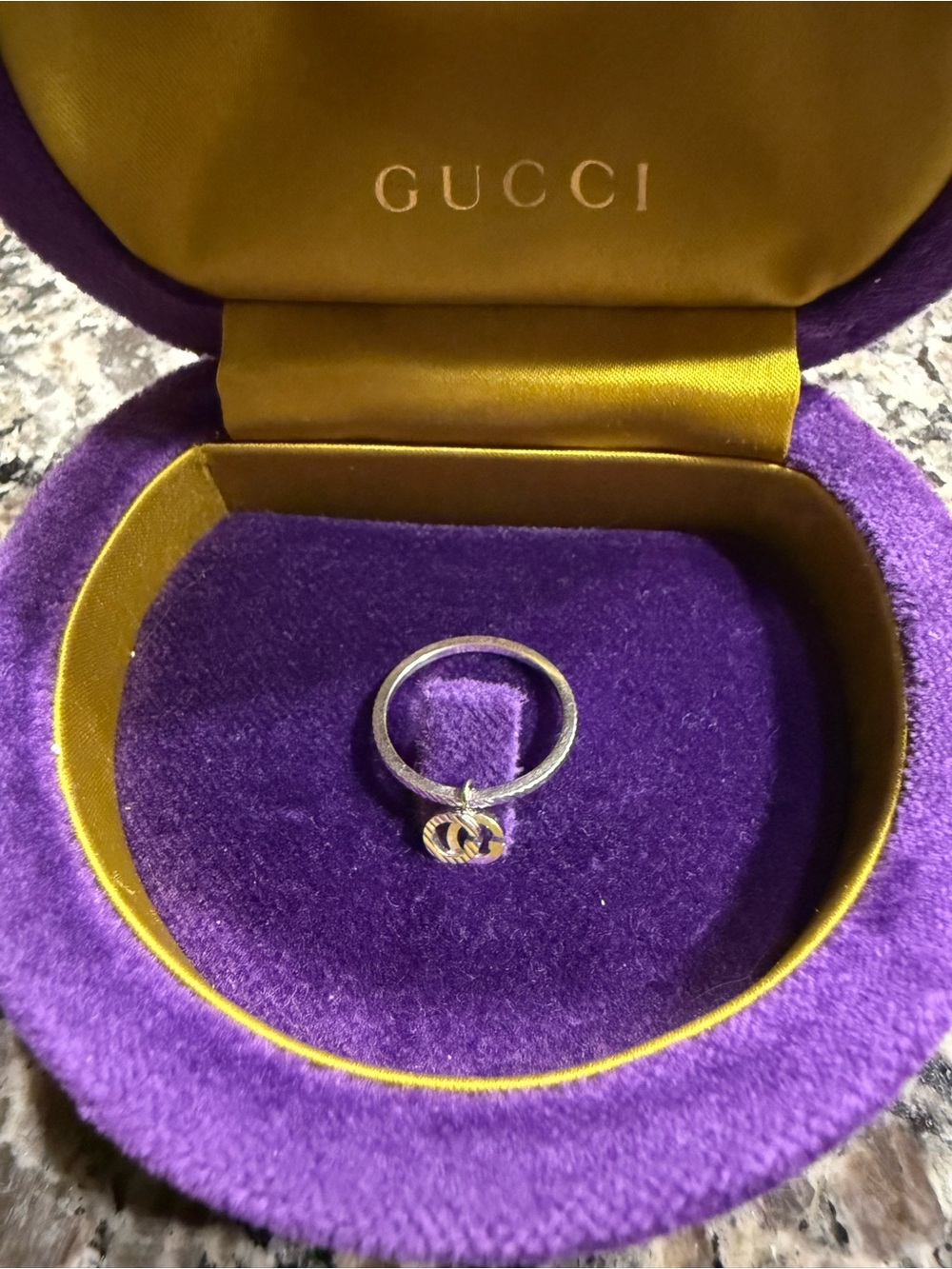 Gucci Gold Double-G Charm Ring - Picture 2 of 9